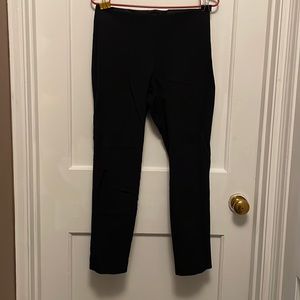 Black crop pants